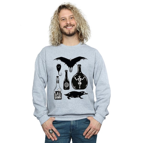 Fantastiska vidunder Mäns enfärgad ikoner tröja XXL Sports Grey Sports Grey XXL