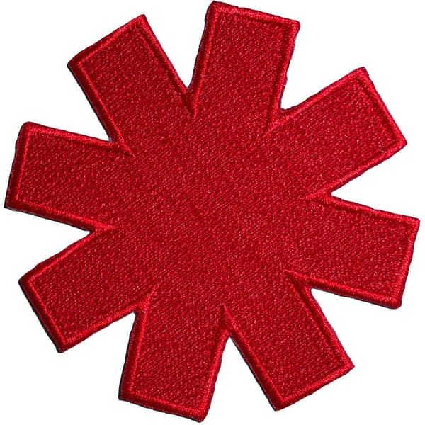 Red Hot Chilli Peppers Utskuren Asterisk Patch One Size Röd Red One Size
