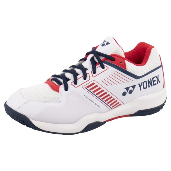Yonex Mens Strider Flow 2024 Badmintonskor 8 UK Vit/Röd White/Red 8 UK