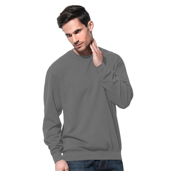 Stedman Mens Classic Sweat XL Real Grey Real Grey XL