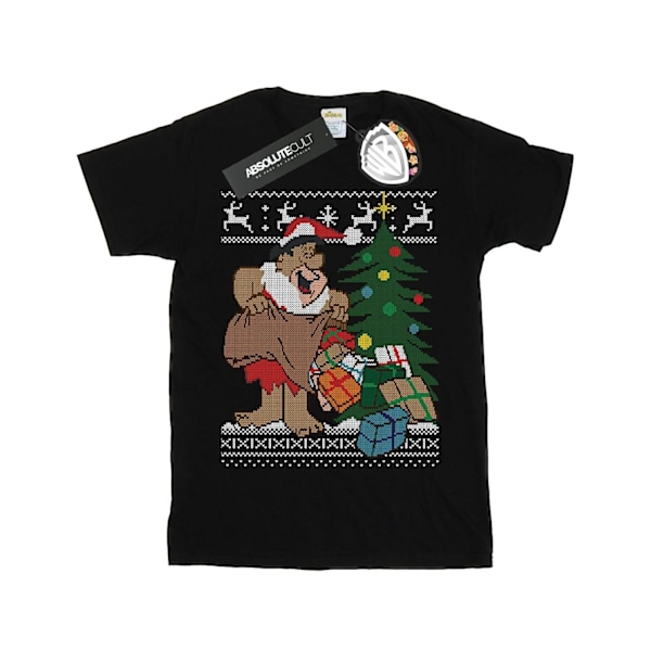 The Flintstones Girls Jul Fair Isle Bomull T-shirt 12-13 Black 12-13 Years