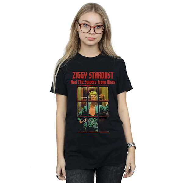 David Bowie Dam/Damer Ziggy Stardust Spider Bomull Pojkvän Black 4XL