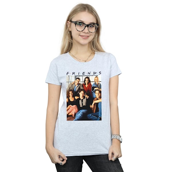 Friends Dam/Damer Gruppfoto Fönster Bomull T-shirt L Sport Sports Grey L