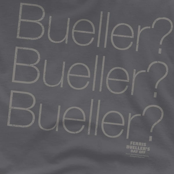 Ferris Bueller´s Day Off Herr Bueller? T-Shirt L Gråmelerad Charcoal L