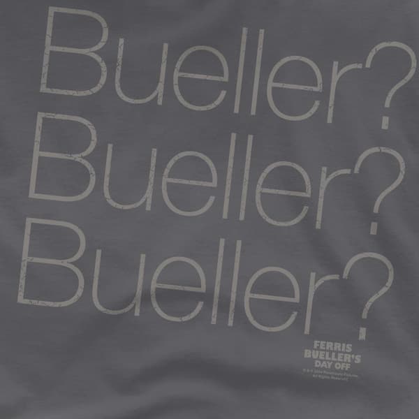 Ferris Bueller's Day Off Herr Bueller? T-shirt M Kolgrå Charcoal M