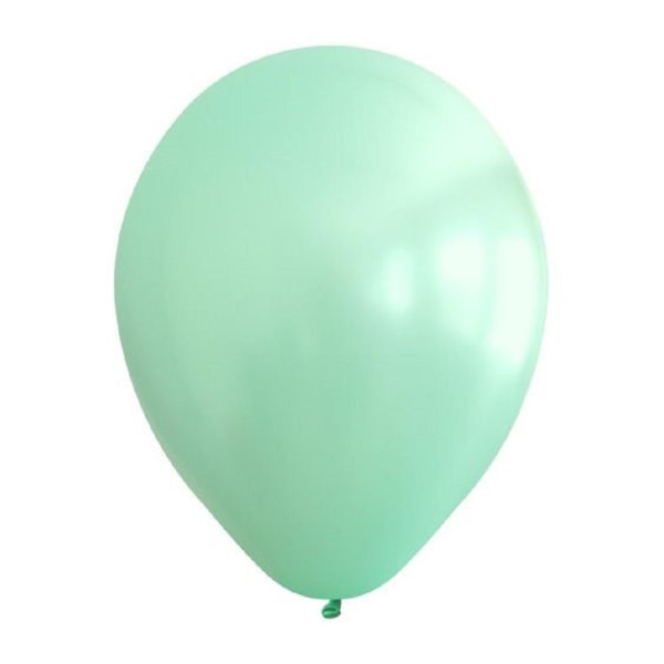 Kalisan Latex Retro Ballonger (Förpackning med 100) One Size Mintgrön Mint Green One Size