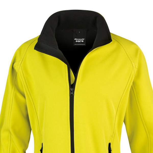 Result Core Dam/Damer Tryckbar Softshelljacka XL Gul Yellow/Black XL