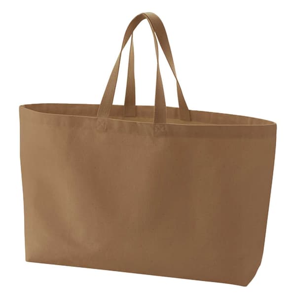Westford Mill Canvas Oversized Tote Bag One Size Caramel Caramel One Size