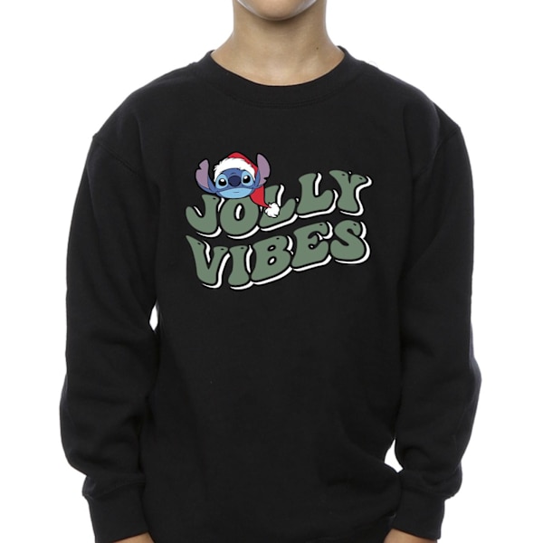 Disney Boys Lilo & Stitch Jolly Chilling Vibes Sweatshirt 3-4 år Black 3-4 Years