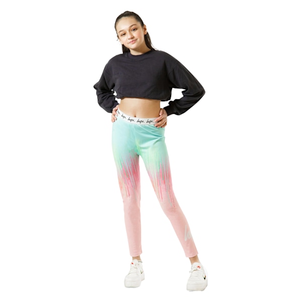 Hype Girls Drips Leggings 14 år Flerfärgad Multicoloured 14 Years