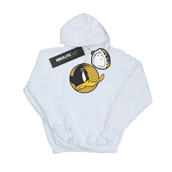 Looney Tunes Herr Daffy Duck Prickig Profil Hoodie M Vit White M