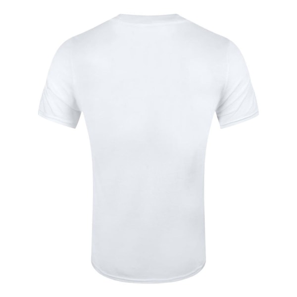 Super Mario Unisex Vuxen Circle T-shirt S Vit White S