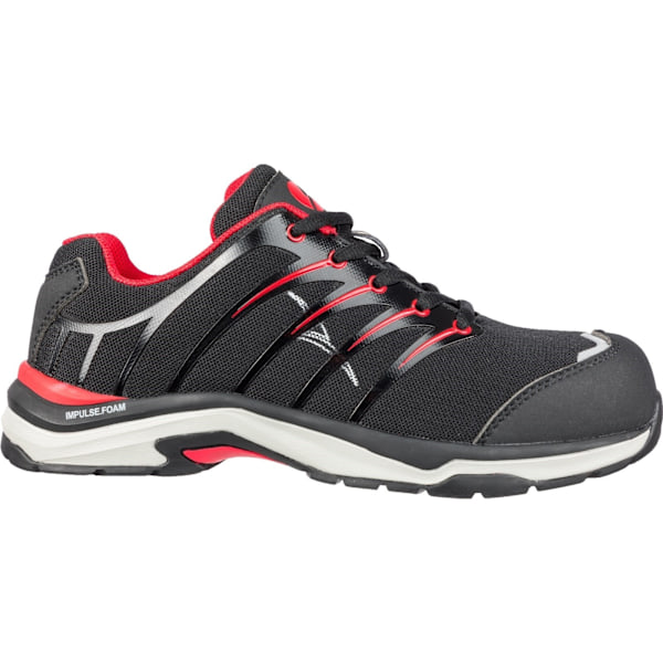 Albatros Twist Low Lace Up Säkerhetssko 4 UK Svart/Röd Black/Red 4 UK