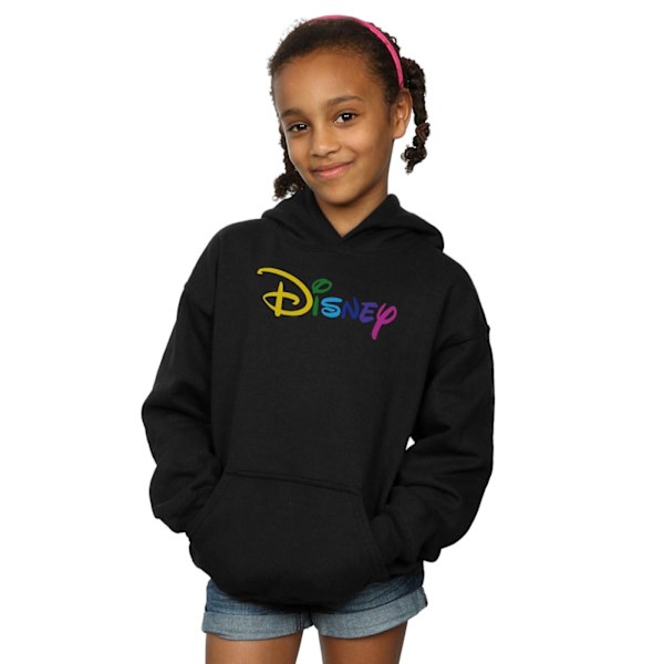 Disney Girls Colour Logo Hoodie 5-6 år Svart Black 5-6 Years