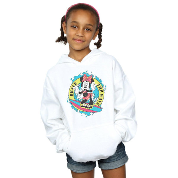 Disney Girls Minnie Mouse Brave The Wave Hoodie 12-13 år Vit White 12-13 Years