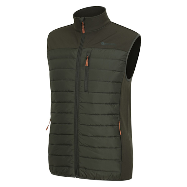 Mountain Warehouse Mens Turbine II Hybrid Padded Gilet L Green Green L