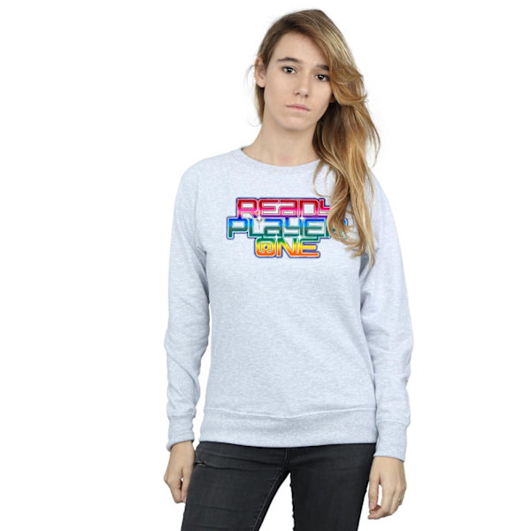 Ready Player One Dam/Dam Rainbow Logo Sweatshirt XXL Värme Heather Grey XXL