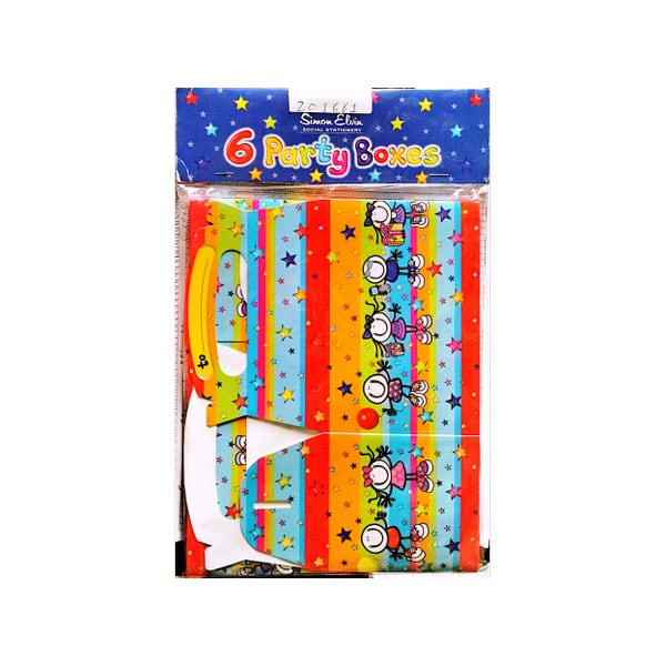Simon Elvin Contrast Striped Presentförpackningar (6-pack) One Size Mu Multicoloured One Size