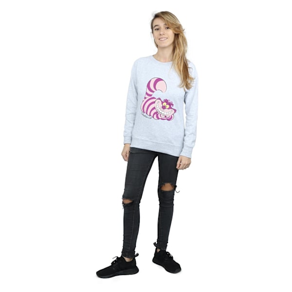 Alice i Underlandet Dam/Dam Cheshire Cat Sweatshirt S Heather Heather Grey S