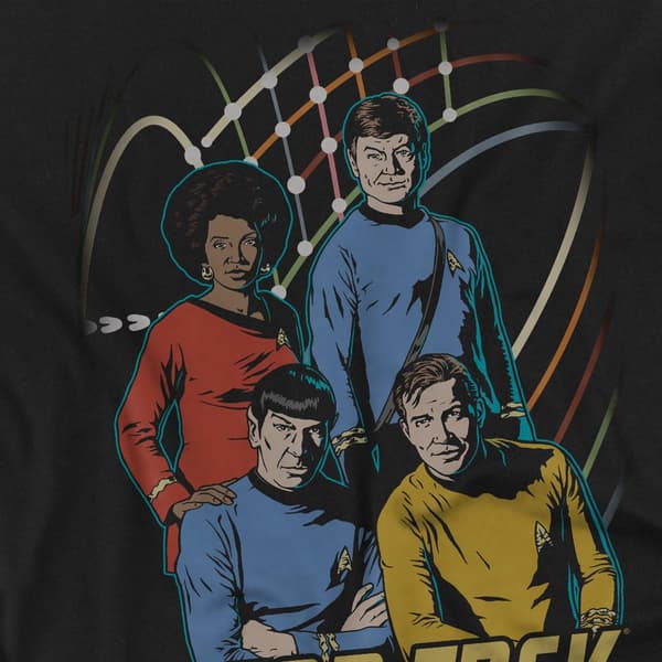 Star Trek Herr Warp Factor 4 T-shirt S Svart Black S