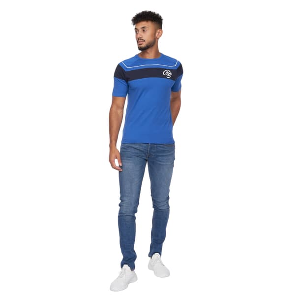 Crosshatch Herr Craftore T-shirt S Blå Blue S