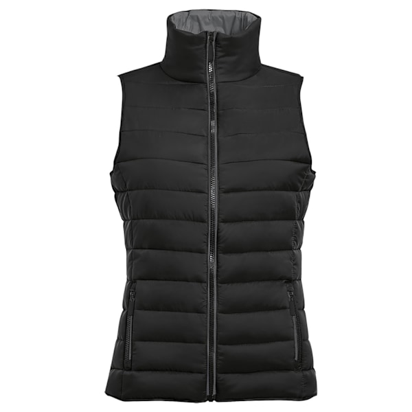 SOLS Dam/Kvinnor Wave Vadderad Vattenavvisande Bodywarmer/Gilet Black XL