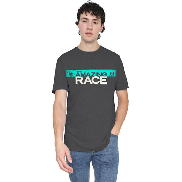 The Amazing Race Unisex Vuxen Bar Logotyp T-Shirt L Gråmelerad Charcoal L