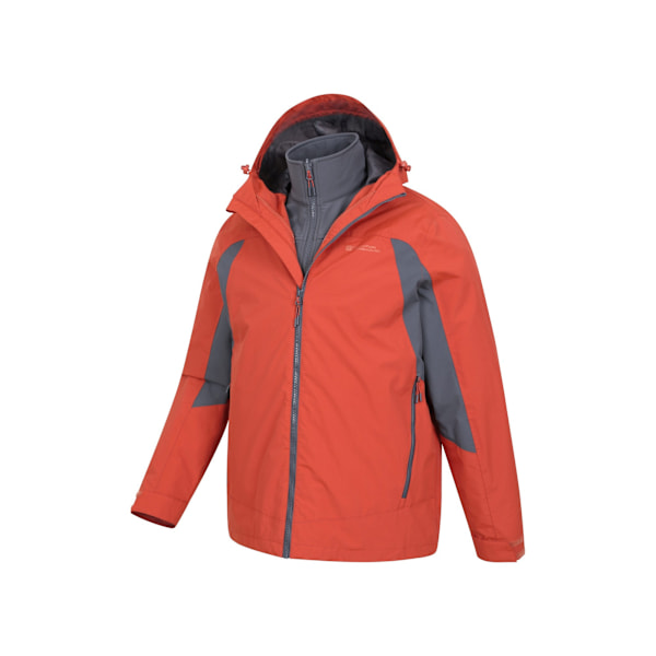 Mountain Warehouse Herr Mist 3-i-1 Vattentät Jacka 4XL Orange Orange 4XL