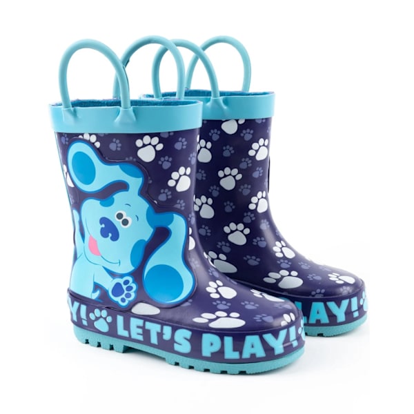 Blue's Clues & You! Barn/Kids Tassavtryck Gummistövlar 1 Navy/Blue 10 UK Child