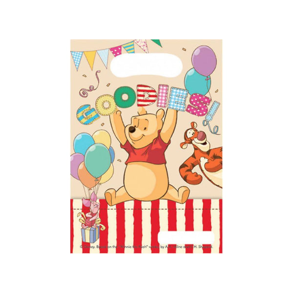 Winnie the Pooh Alphabet Party Bags (6-pack) One Size Multic Multicoloured One Size
