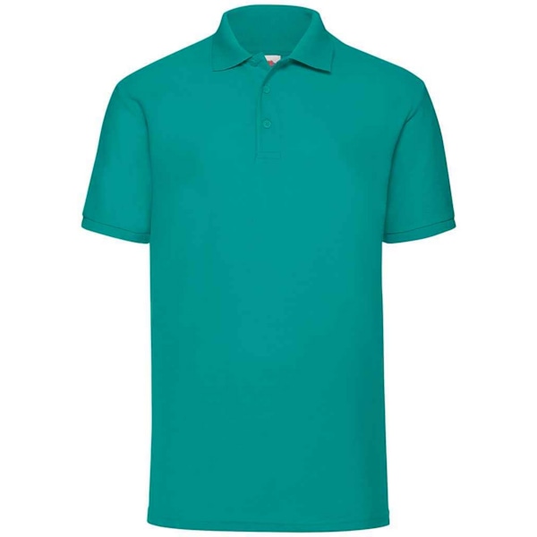 Fruit of the Loom Herr Pique Poloshirt M Smaragd Emerald M