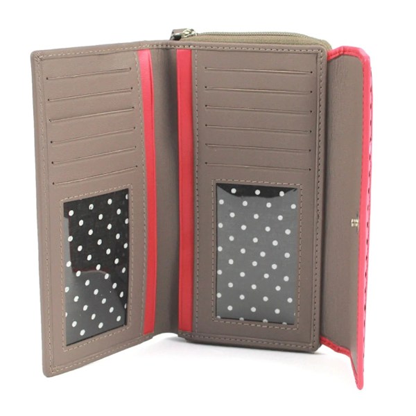 Eastern Counties Leather Dam/Dam Ferne Färgblock Läder Taupe/Watermelon One Size