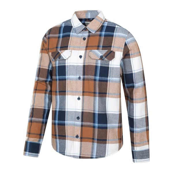 Mountain Warehouse Herr Trace Flanell Långärmad Skjorta M Tan Tan M