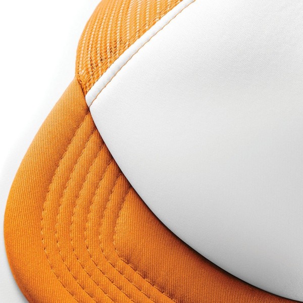Beechfield Vintage Plain Snap-Back Trucker Cap (Pack med 2) En Orange/White One Size