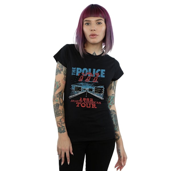 The Police Womens/Ladies North American Tour V2 Bomull T-shirt Black L