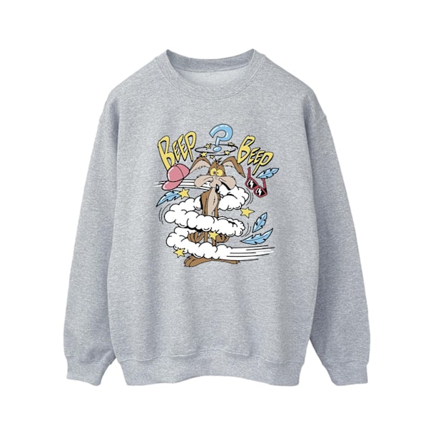 Looney Tunes Mens Coyote Daze Sweatshirt S Sports Grey Sports Grey S
