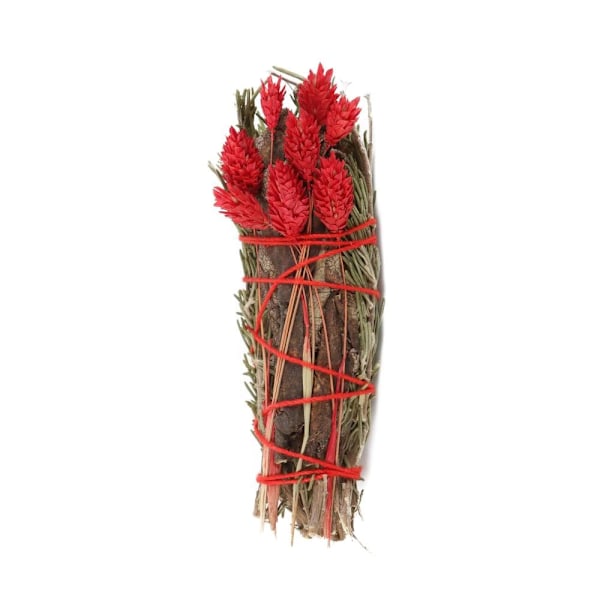 Något Annorlunda Yerba Santa Salvia Rosmarin Smudge Stick Wand Red/Brown One Size