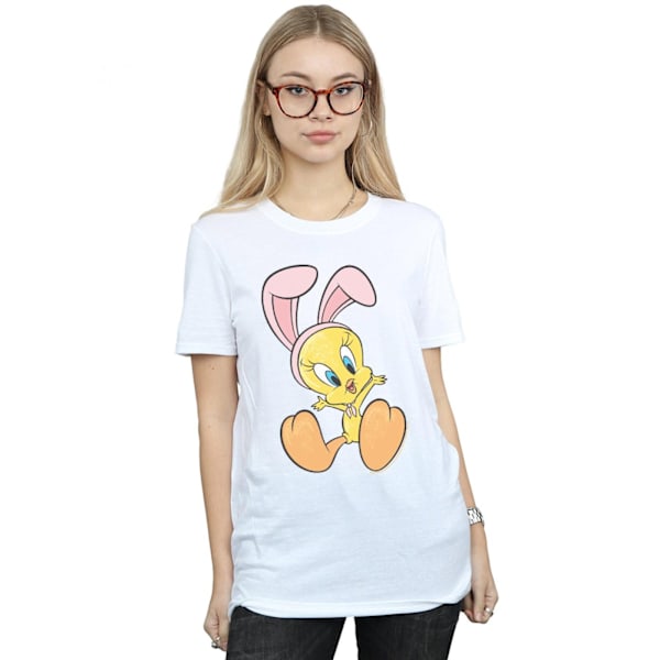 Looney Tunes Dam/Damer Tweety Pie Kaninöron Bomull Pojkvän White L