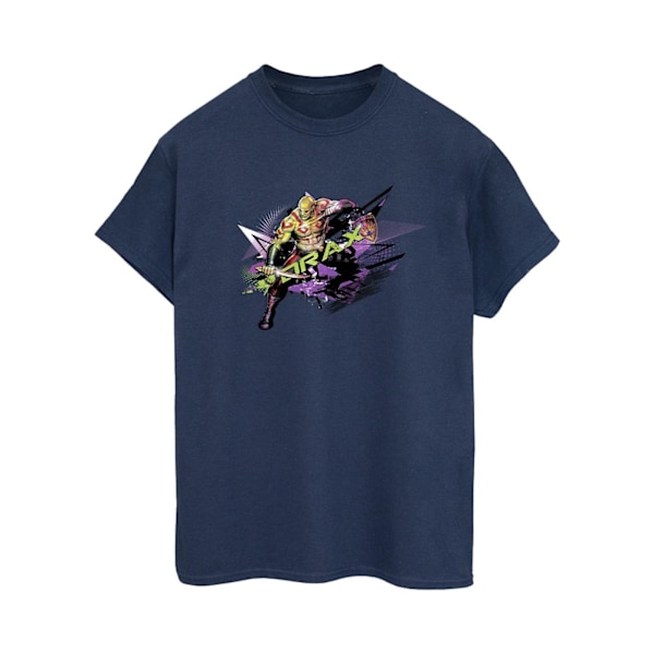 Marvel Dam/Kvinnor Guardians Of The Galaxy Abstrakt Drax Bomull Navy Blue S