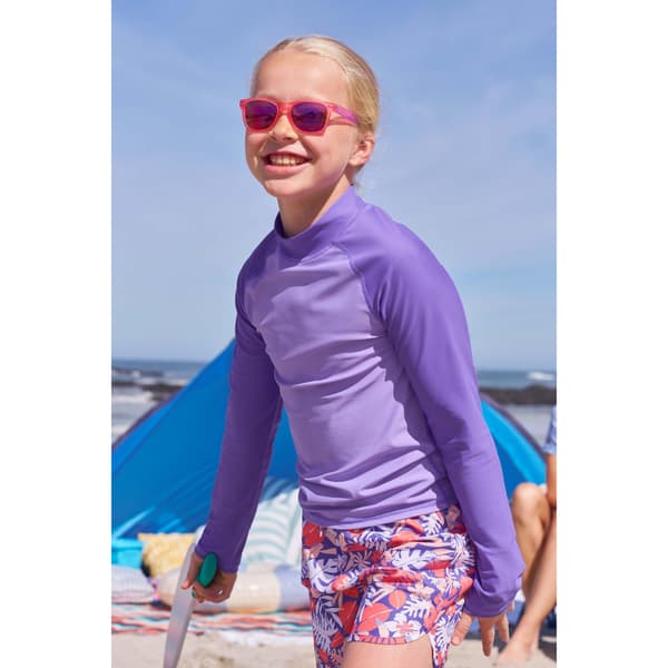 Mountain Warehouse Barn/Barn Långärmad Rash Top 2-3 År Bright Blue 2-3 Years