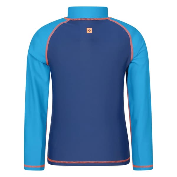 Mountain Warehouse Långärmad Rashguard för Barn 7-8 År Bright Blue 7-8 Years