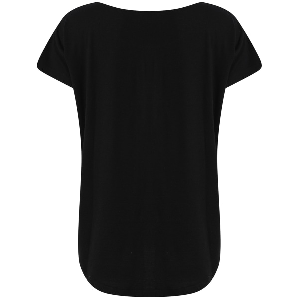 Tombo Dam/Kvinnor Scoop Neck T-Shirt M Svart Black M