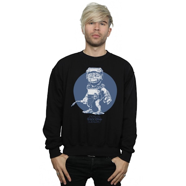 Star Wars Herr The Rise Of Skywalker Babu Frik Mono Sweatshirt Black M