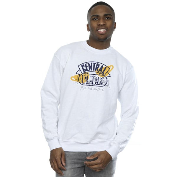 Friends Mens Central Perk Sweatshirt M Vit White M