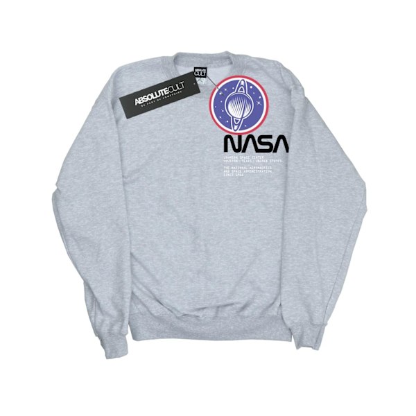 NASA Herr Johnson Worm Pocket Print Sweatshirt 5XL Sports Grey Sports Grey 5XL