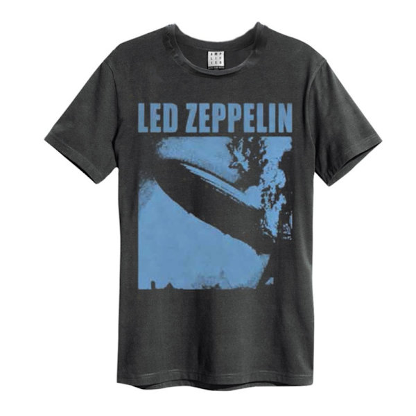 Amplified Unisex Adult Blimp Square Led Zeppelin T-Shirt XS Cha Charcoal XS