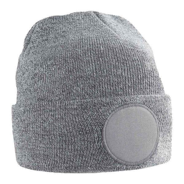 Beechfield Circular Patch Mössa En Storlek Heather Grey Heather Grey One Size