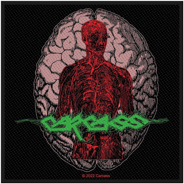 Carcass Cabeza Standard Patch One Size Svart/Röd/Grön Black/Red/Green One Size