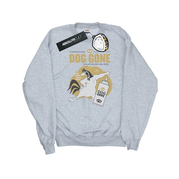 Looney Tunes Dam/Damer Foghorn Leghorn Dog Gone Sweatshirt Heather Grey M