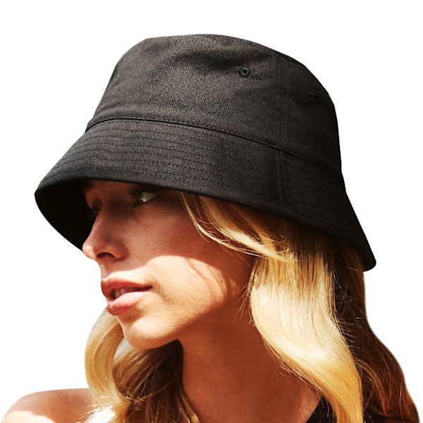 Beechfield Unisex Vuxen Organisk Bomull Bucket Hat L-XL Svart Black L-XL